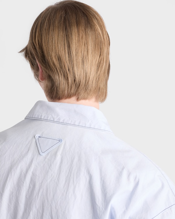 Chambray blouson jacket - Sky Blue Chambray blouson jacket - Sky Blue