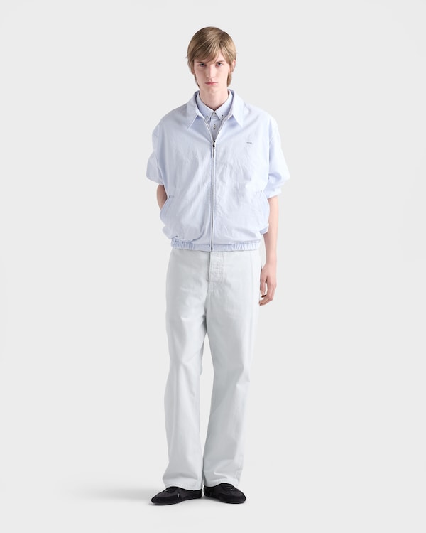 Chambray blouson jacket - Sky Blue Chambray blouson jacket - Sky Blue