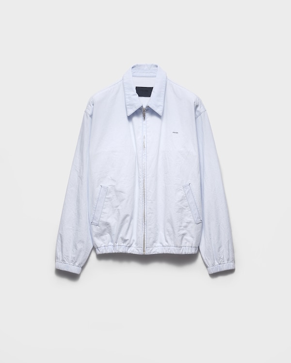 Chambray blouson jacket - Sky Blue Chambray blouson jacket - Sky Blue