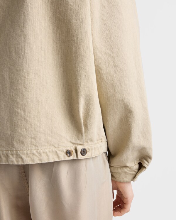 Old denim blouson jacket - SAND Old denim blouson jacket - SAND