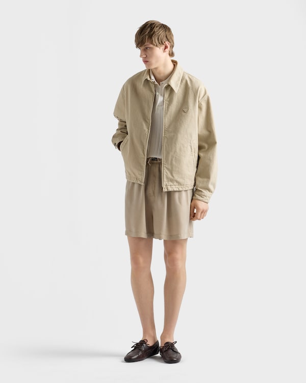 Old denim blouson jacket - SAND Old denim blouson jacket - SAND