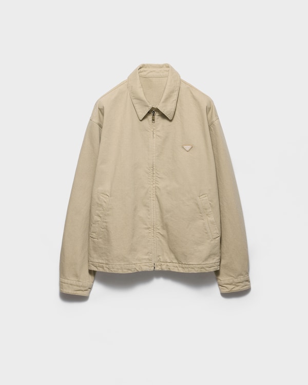 Old denim blouson jacket - SAND Old denim blouson jacket - SAND