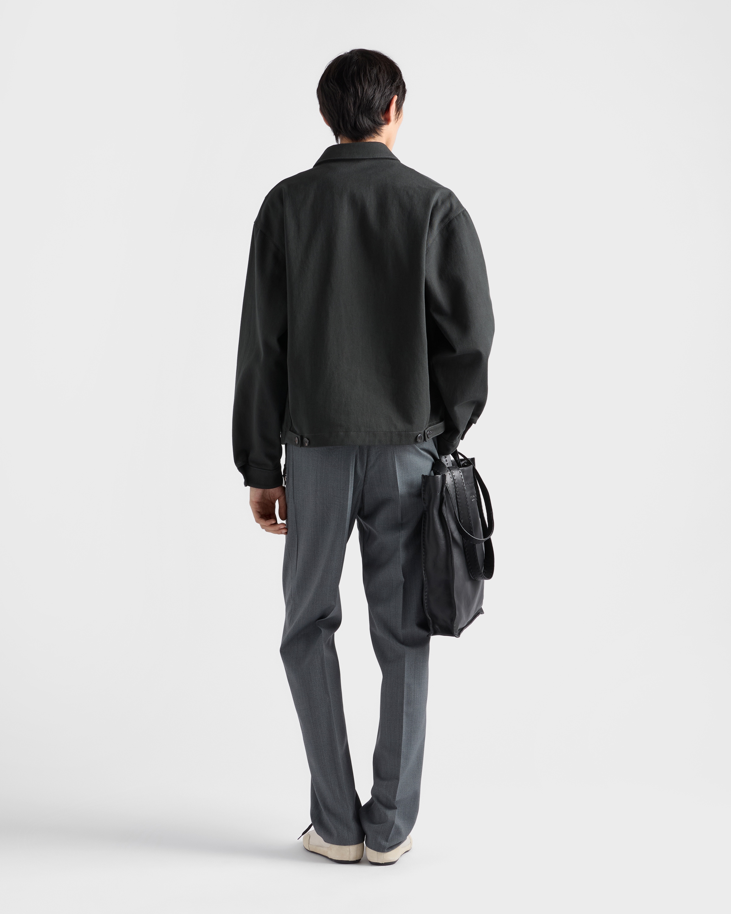 プラダ　デニム　ブルゾン　ジャケット ダークグリーン デニム ブルゾンジャケット | PRADA - 日本