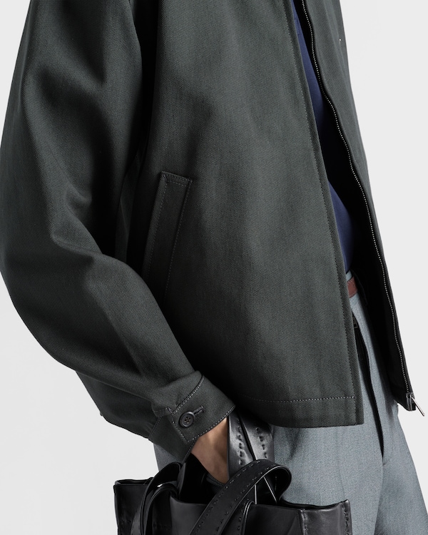 Denim blouson jacket - Dark Green Denim blouson jacket - Dark Green