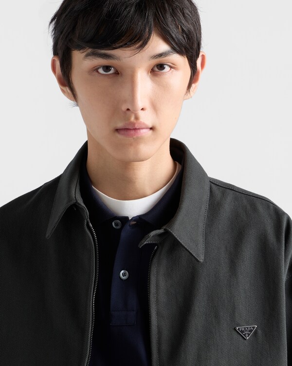 Denim blouson jacket - Dark Green Denim blouson jacket - Dark Green