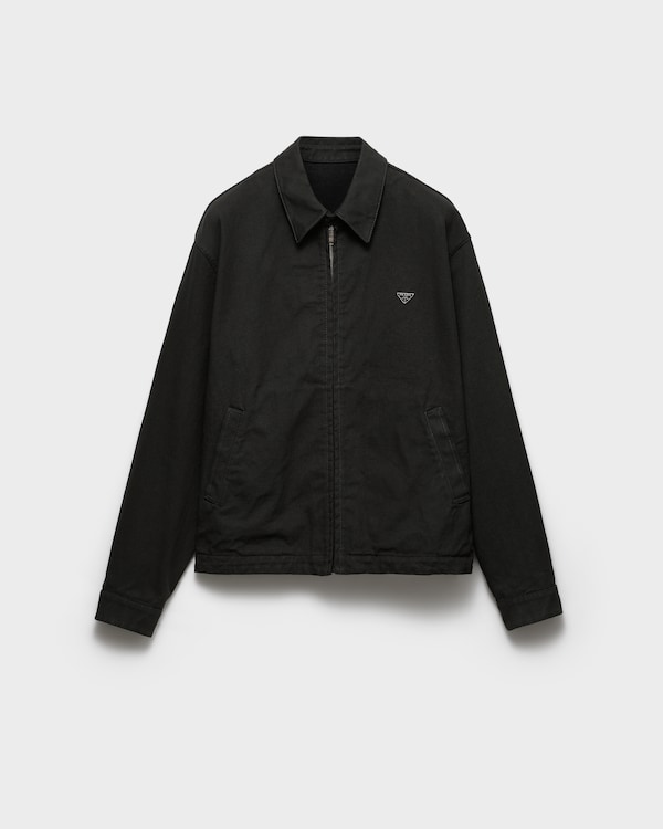 Denim blouson jacket - Dark Green Denim blouson jacket - Dark Green