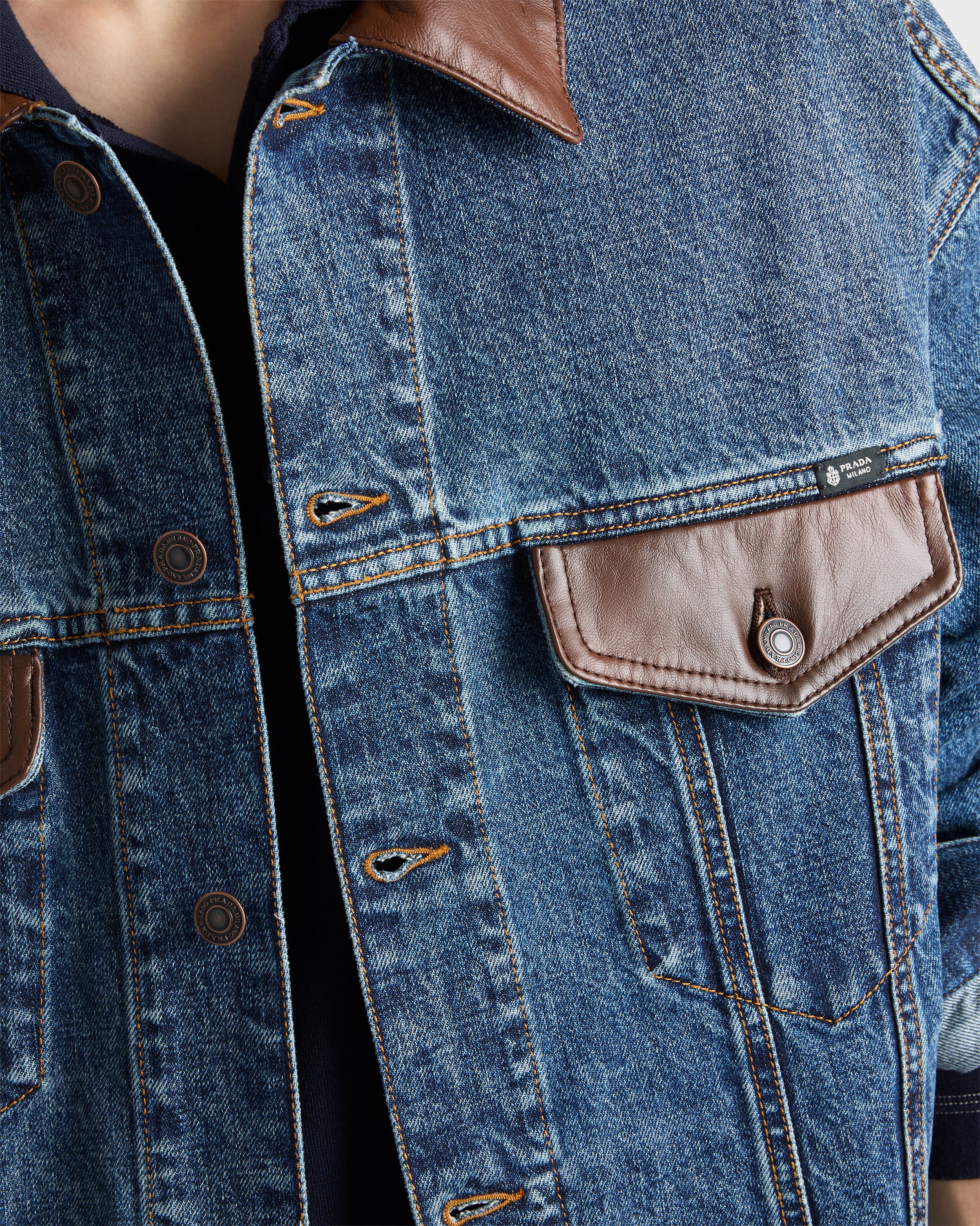 Navy Denim Jacket | PRADA - United States