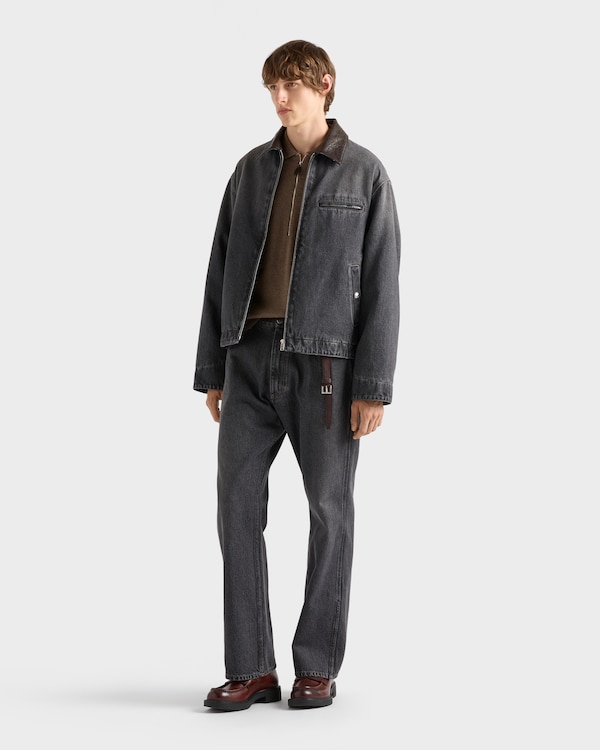 Black denim blouson jacket - Black Black denim blouson jacket - Black