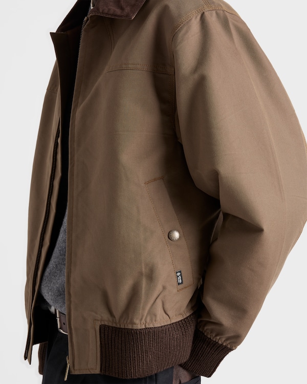 Denim blouson jacket - Brown Denim blouson jacket - Brown