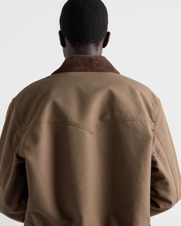 Denim blouson jacket - Brown Denim blouson jacket - Brown