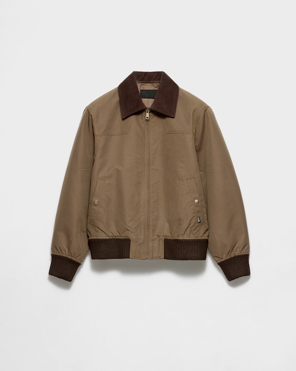 Denim blouson jacket - Brown Denim blouson jacket - Brown