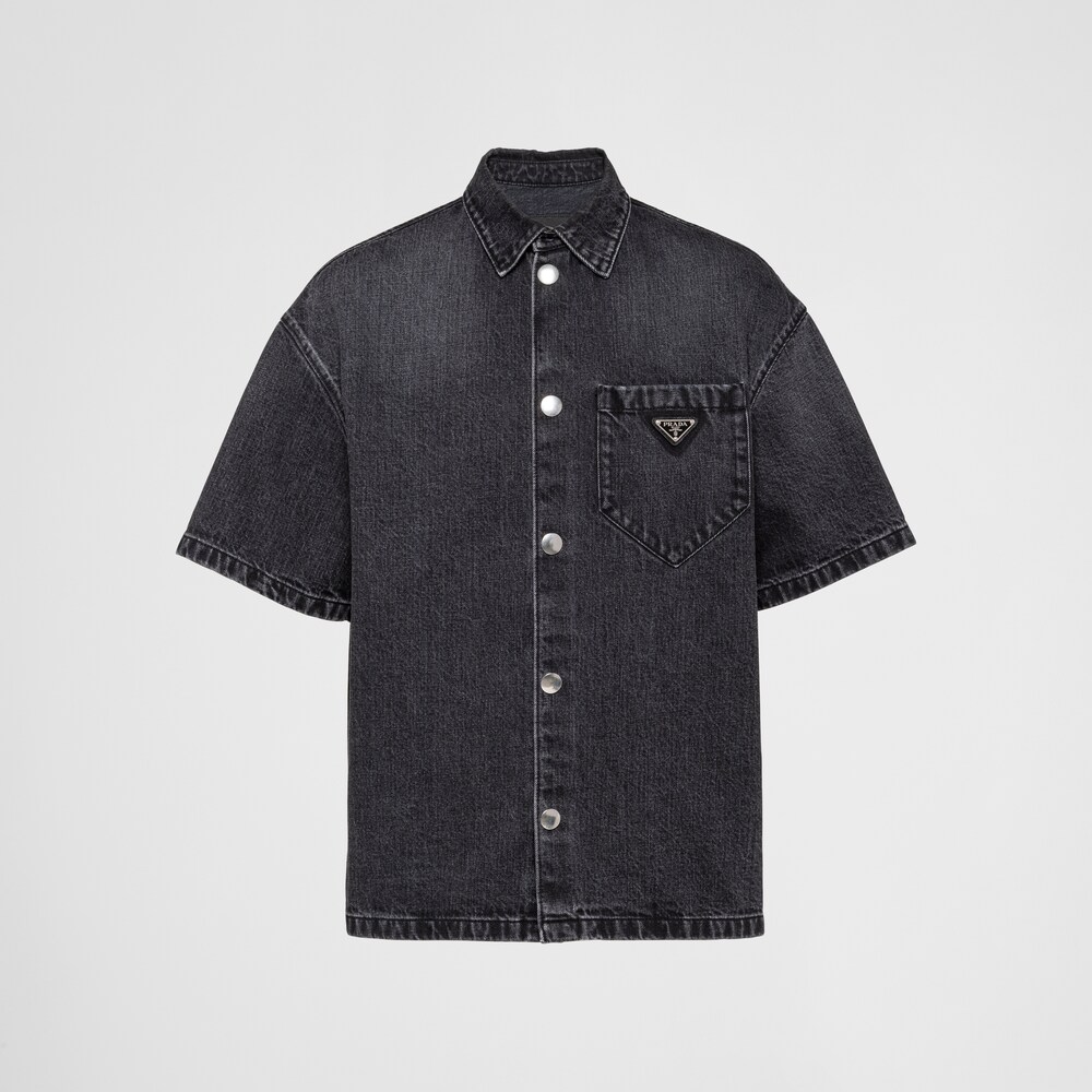 Black Denim shirt | Prada