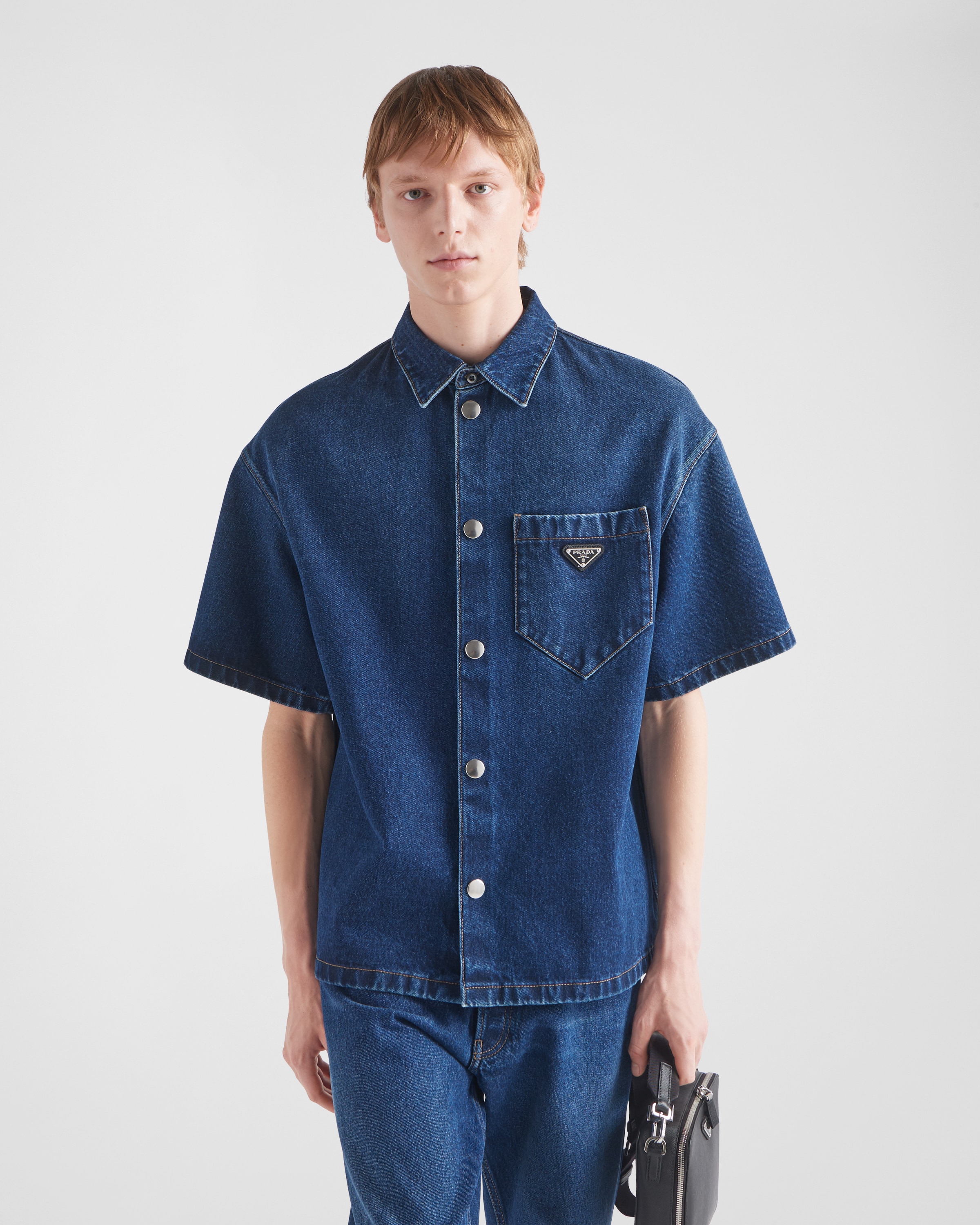 Prada denim shirt clearance