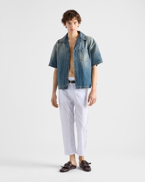 Bowling-Hemd aus Denim Bowling-Hemd aus Denim