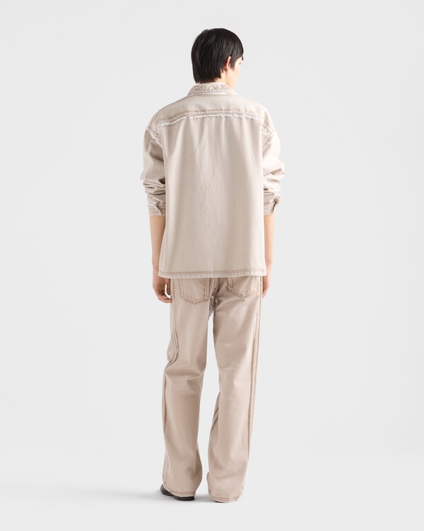 Bull denim zipper shirt - Caramel Bull denim zipper shirt - Caramel