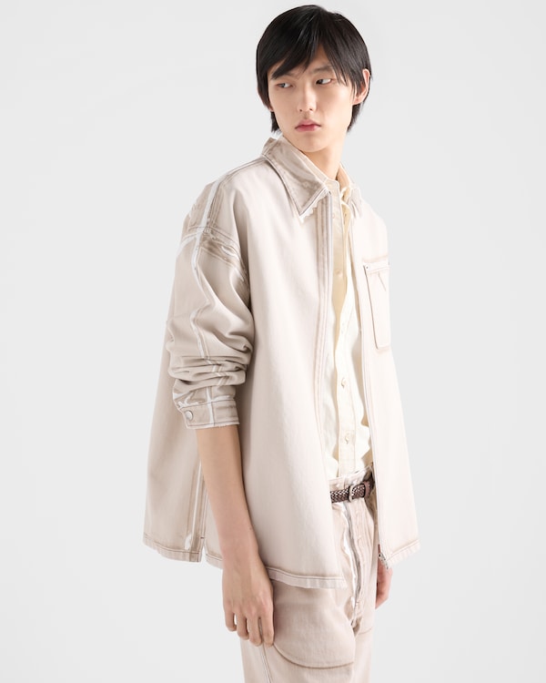 Bull denim zipper shirt - Caramel Bull denim zipper shirt - Caramel