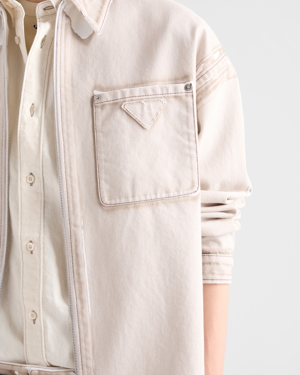 Bull denim zipper shirt - Caramel Bull denim zipper shirt - Caramel