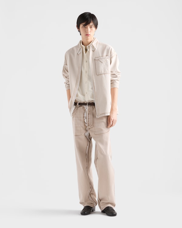 Bull denim zipper shirt - Caramel Bull denim zipper shirt - Caramel