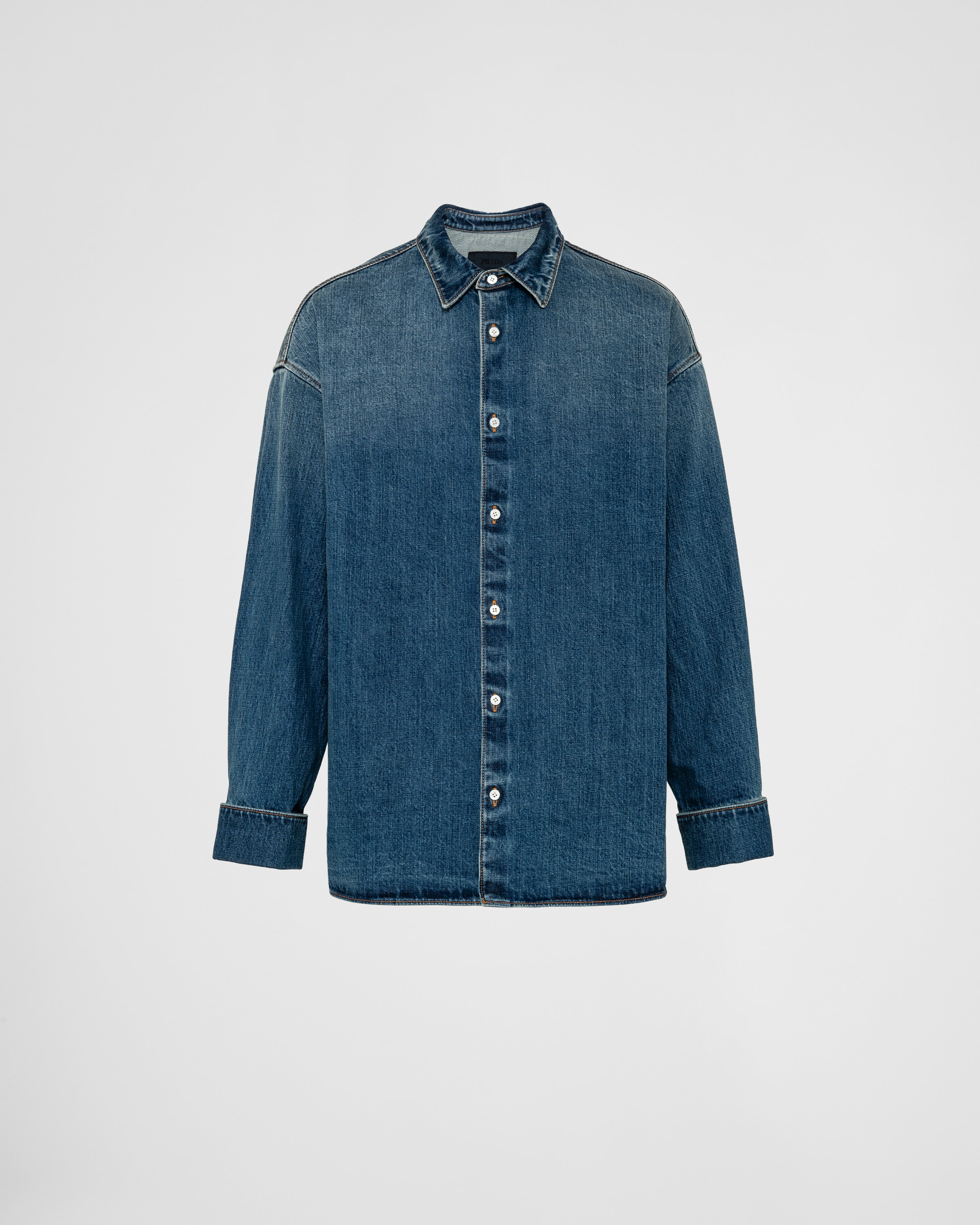 Navy Denim Shirt PRADA