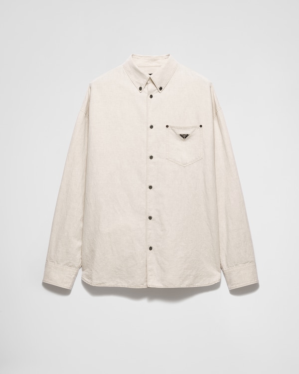 ナチュラル シャンブレー シャツ | PRADA