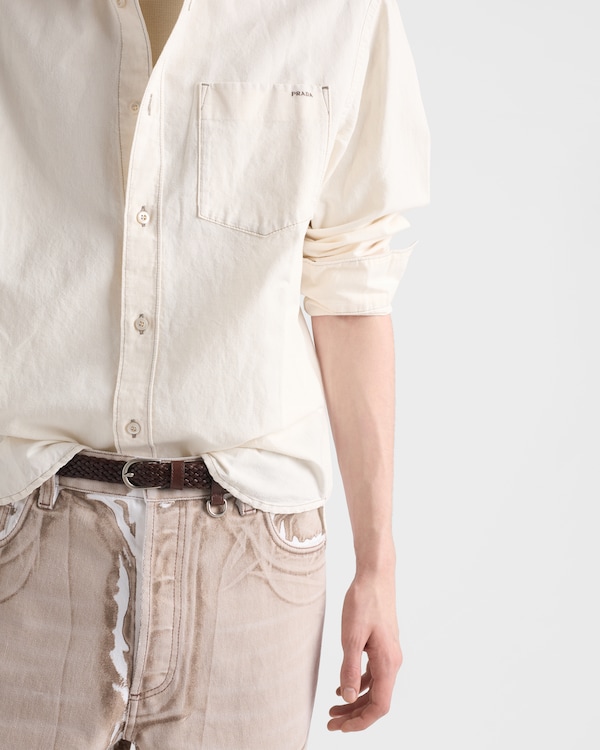 قميص شامبراي - بيج فاتح قميص شامبراي - بيج فاتح