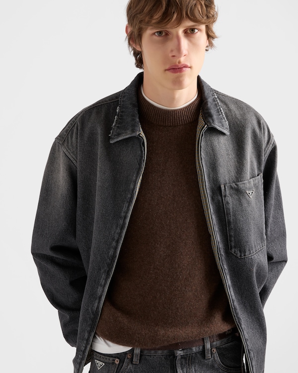 Black denim shirt - Black Black denim shirt - Black