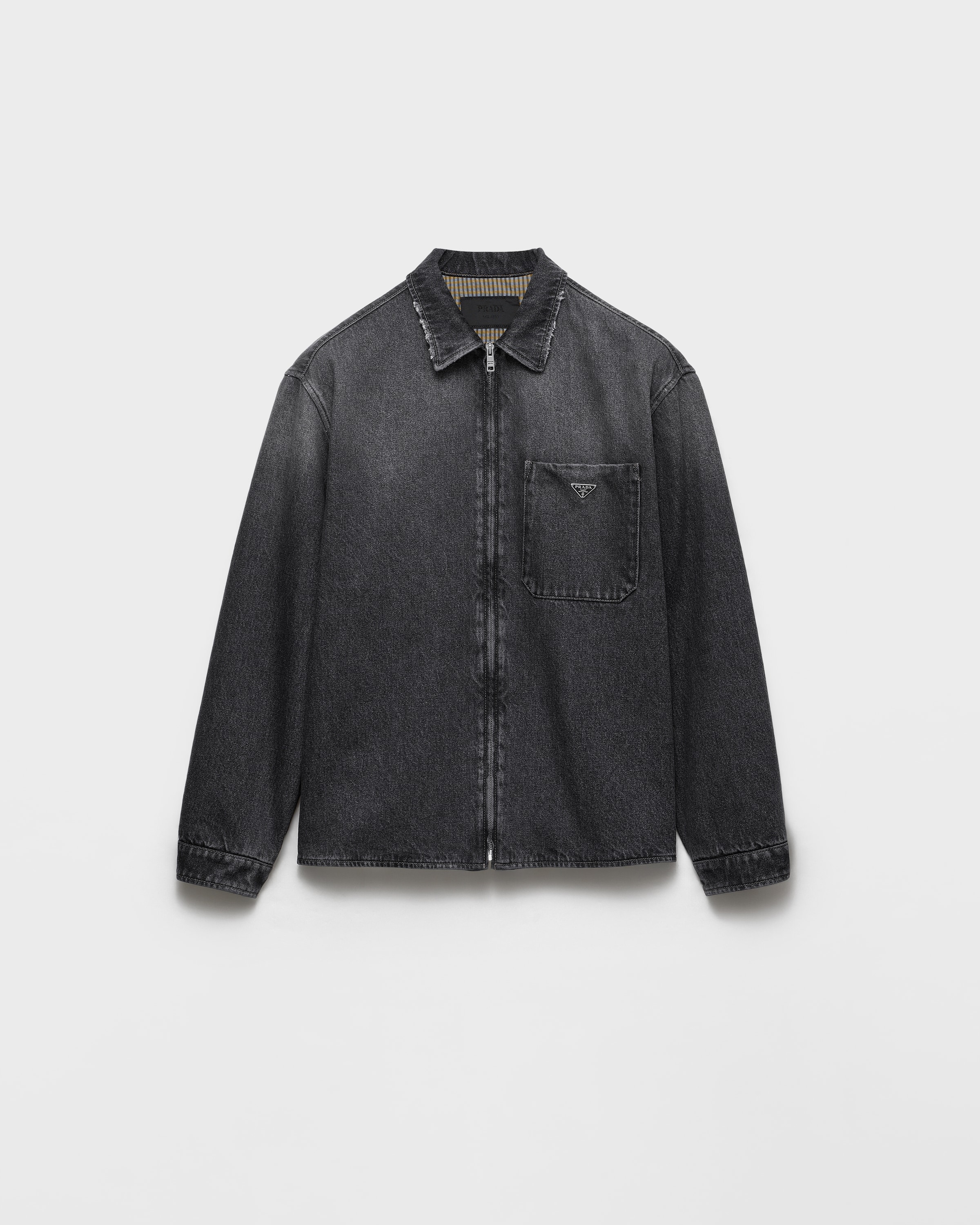 Black Black Denim Shirt | PRADA - United States