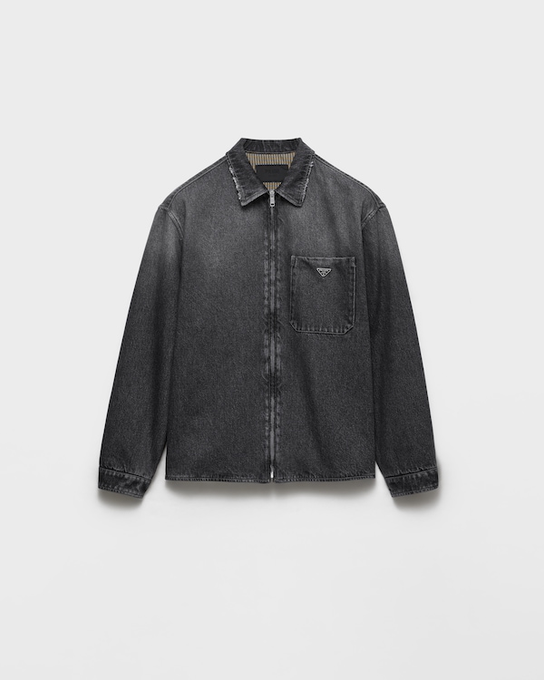Black denim shirt - Black Black denim shirt - Black