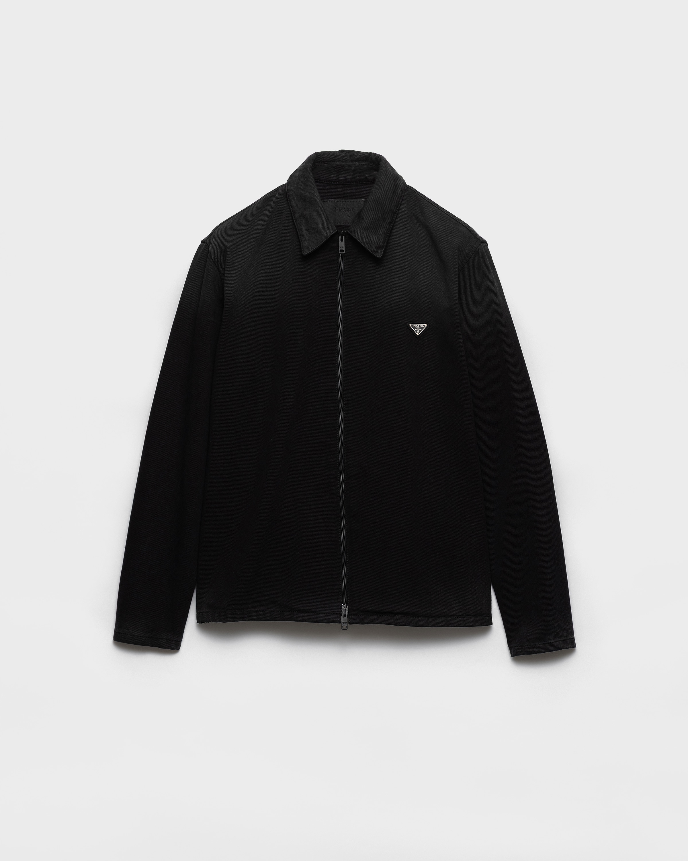 Prada ブラック デニム シャツ