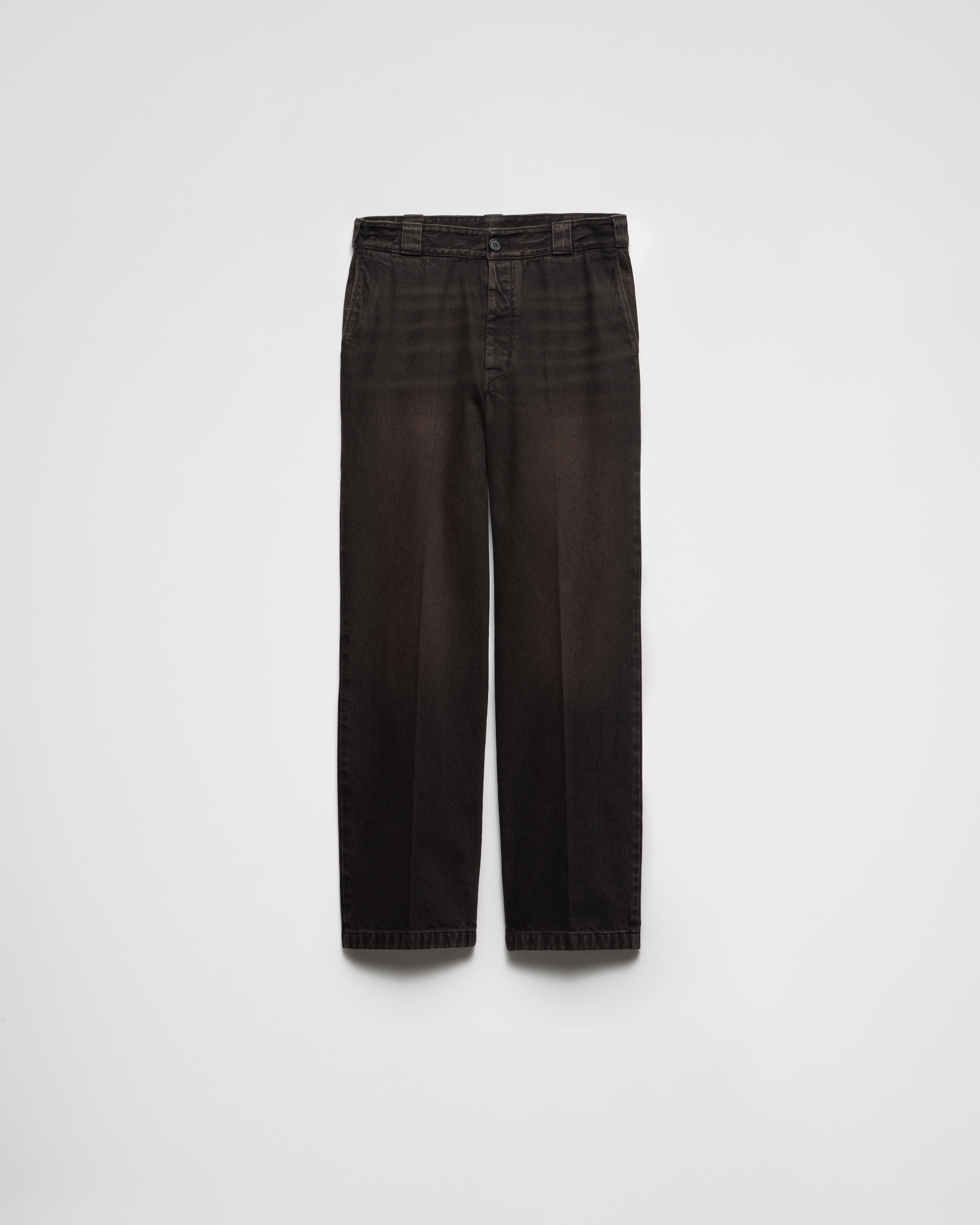 Brown Relaxed Fit Denim Jeans | PRADA
