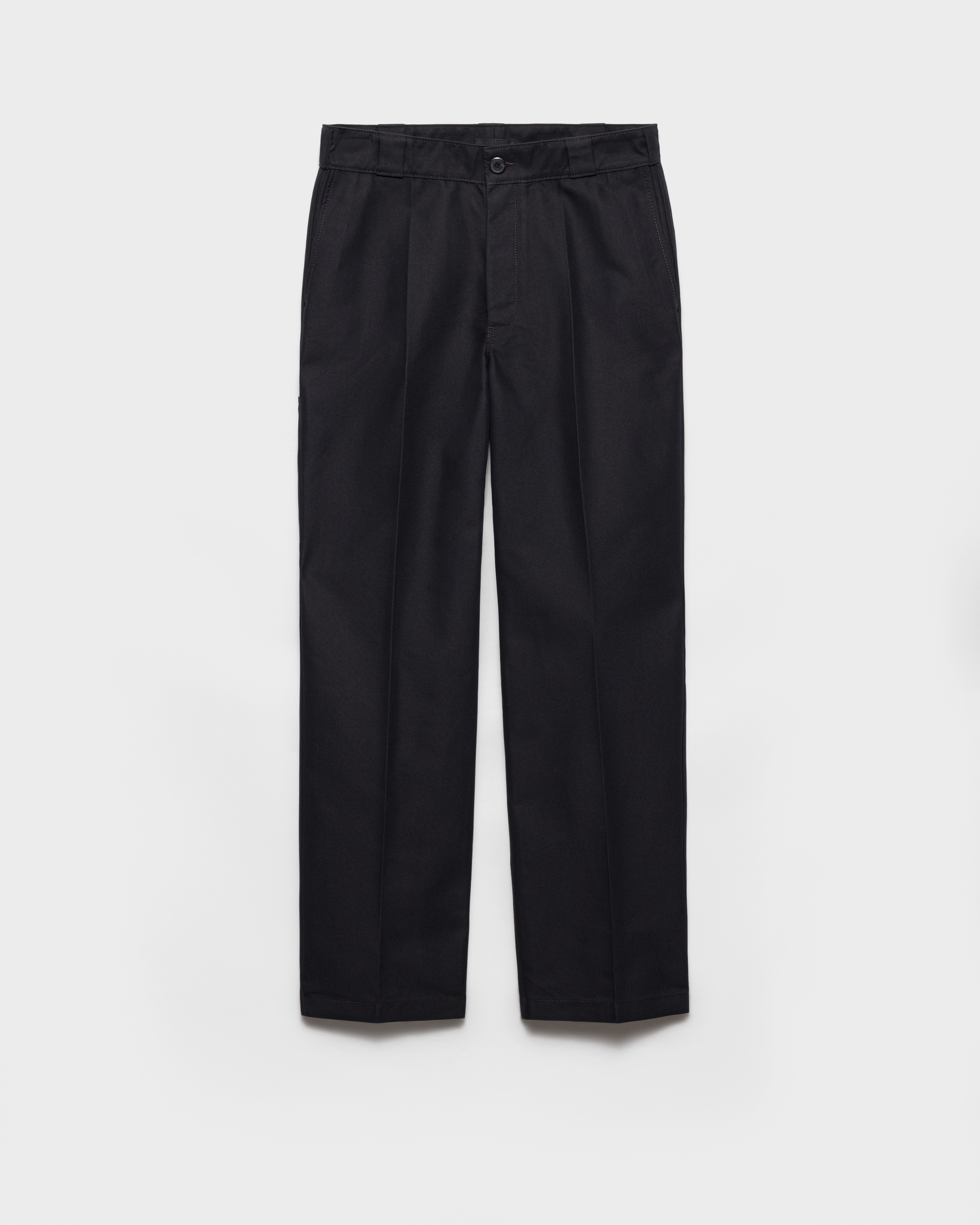 Black Technical Canvas Pants | PRADA - Taiwan