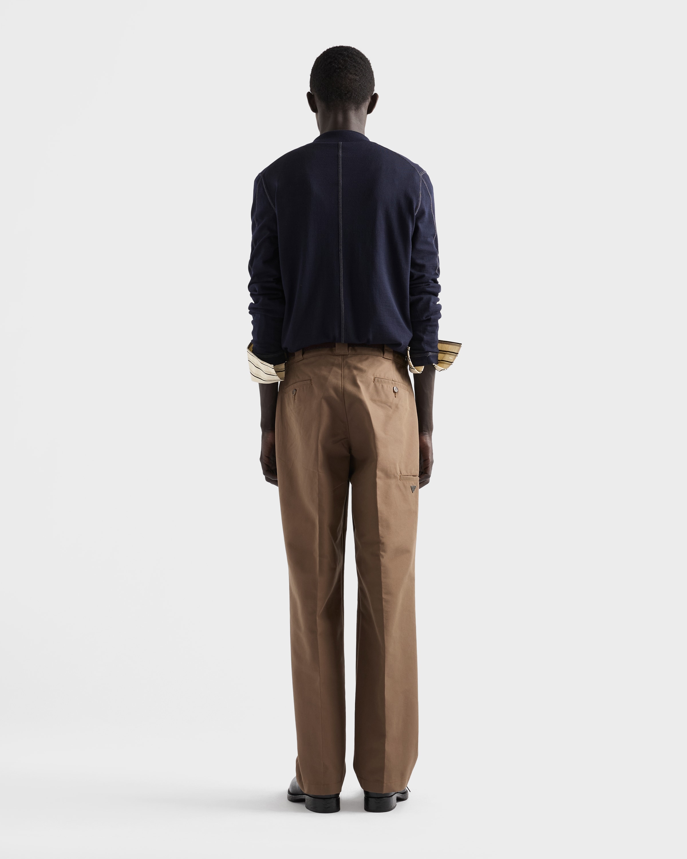 Brown Technical Canvas Pants | PRADA - Taiwan