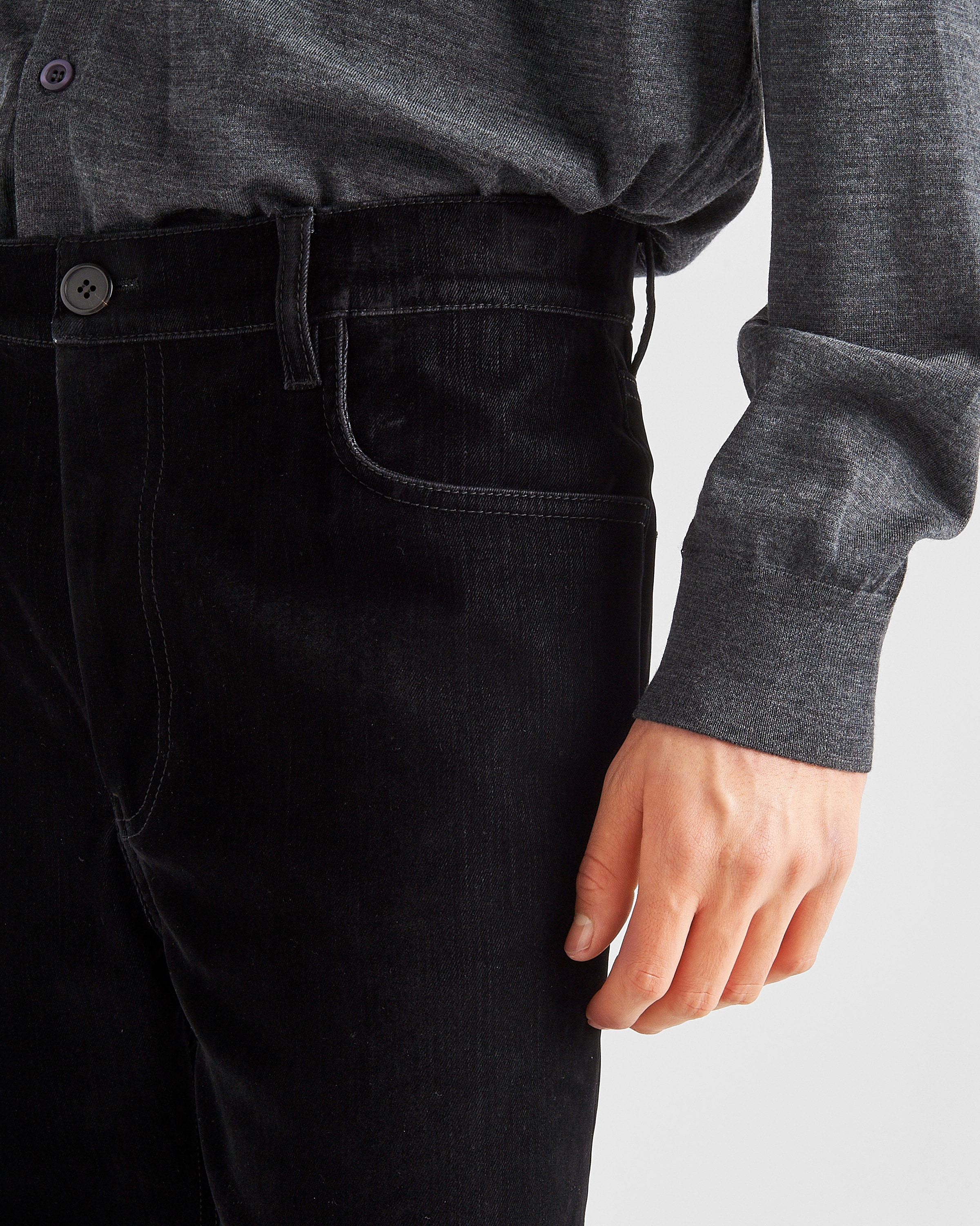 パンツ・ボトムスその他 PRADA | Five-pocket velvet Pants GEP340 Black Five-pocket velvet denim jeans | PRADA