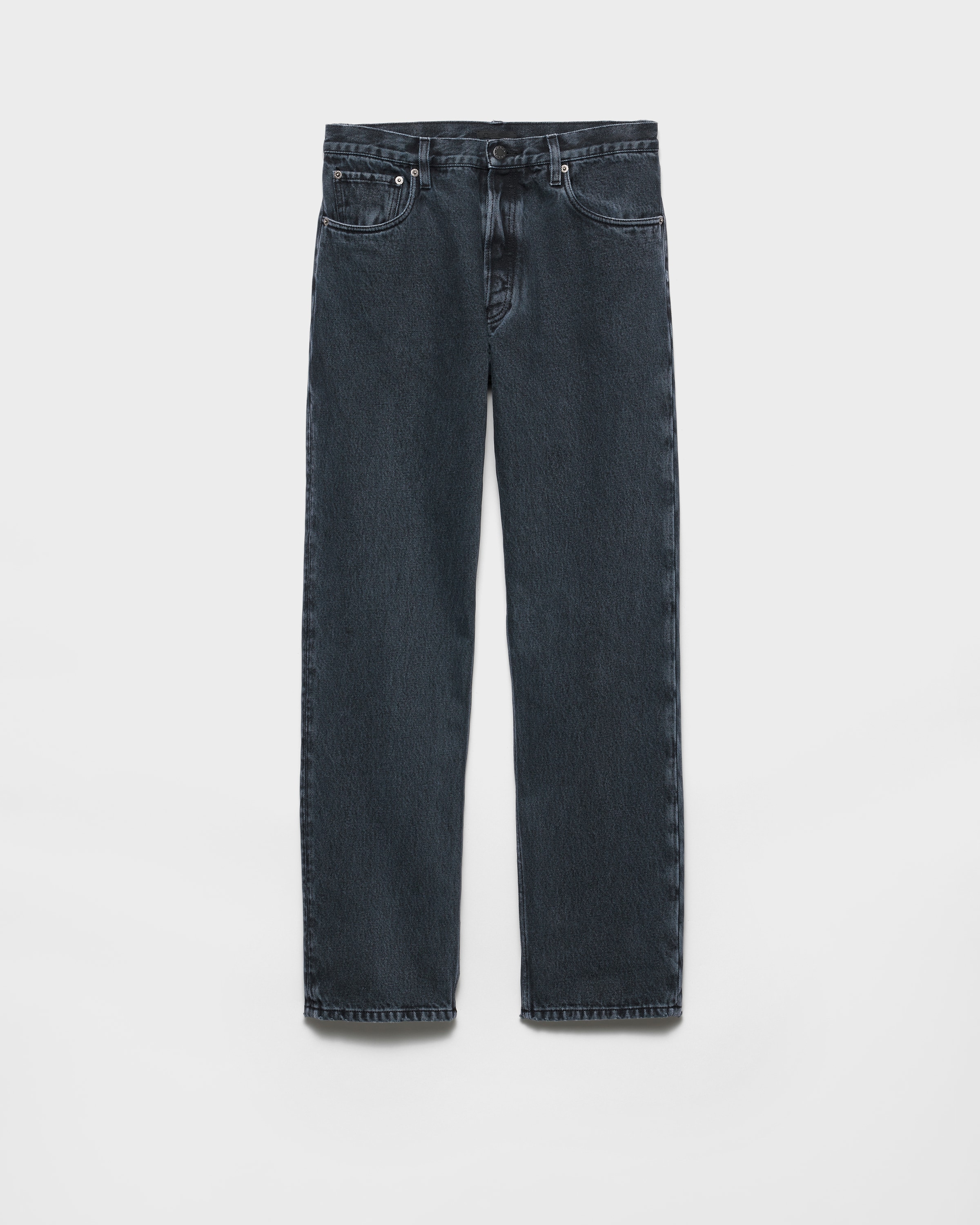 Prada Pantalones Vaqueros De Corte Regular, Hombre, Obsidiana, Talla 30