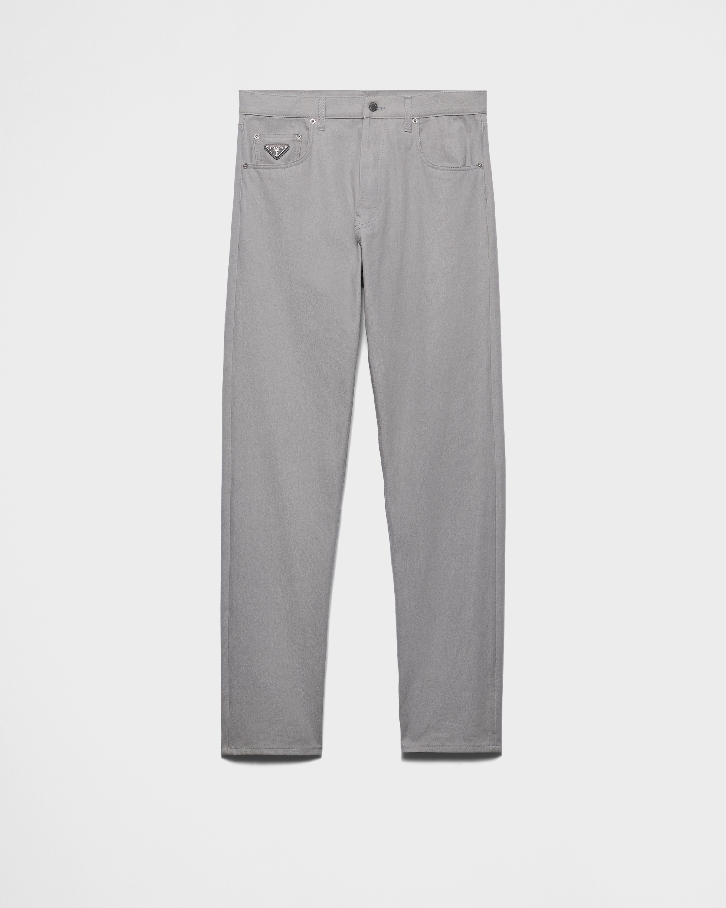 Prada Denim Jeans Belt Loops In Gray