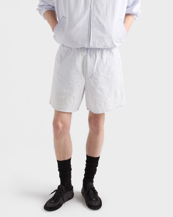 Chambray Bermudas - Sky Blue Chambray Bermudas - Sky Blue