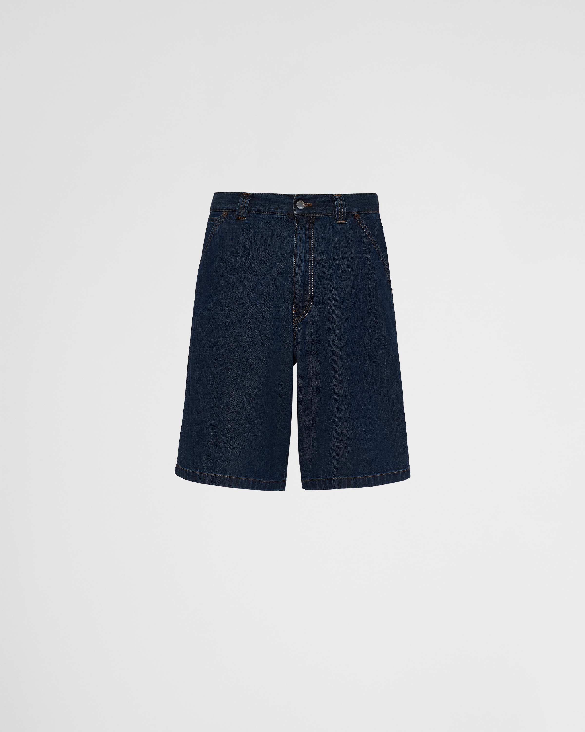 デニム・ジーパン PRADA | Denim Bermudas GFP506_14CC_F0BAU_S_OOO Prada Denim Bermudas | REVERSIBLE