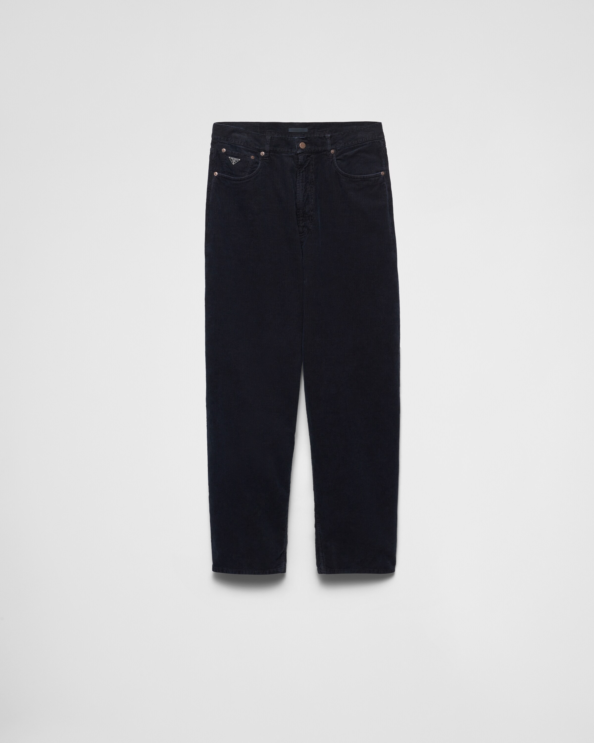 Prada Trouser Navy Blue Poliamida