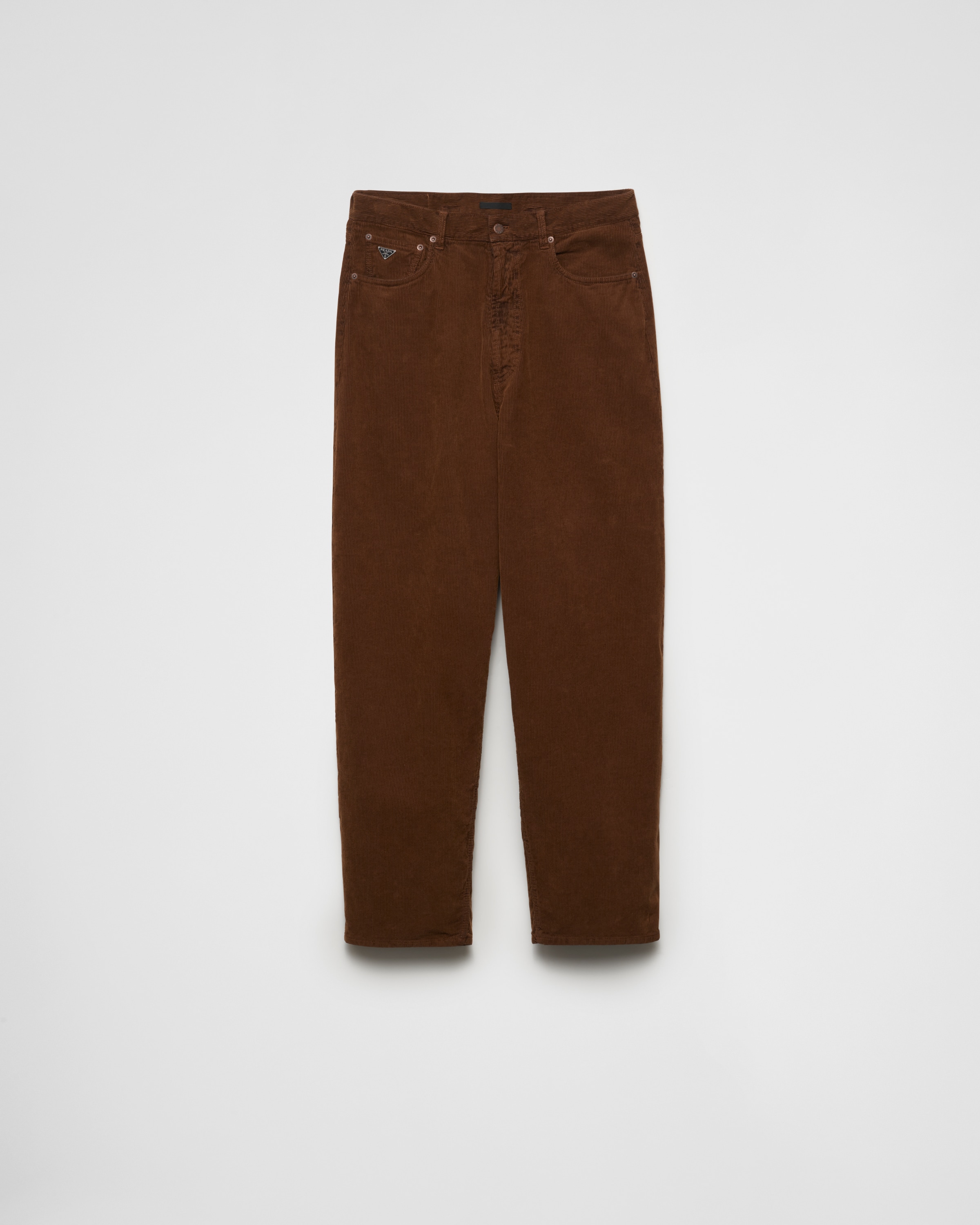 Prada Pantalon En Velours Côtelé, Homme, Caramel, Taille XXL