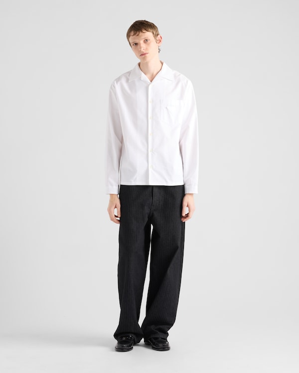 ワイドレッグ シェブロンデニム ジーンズ - ブラック ワイドレッグ シェブロンデニム ジーンズ - ブラック