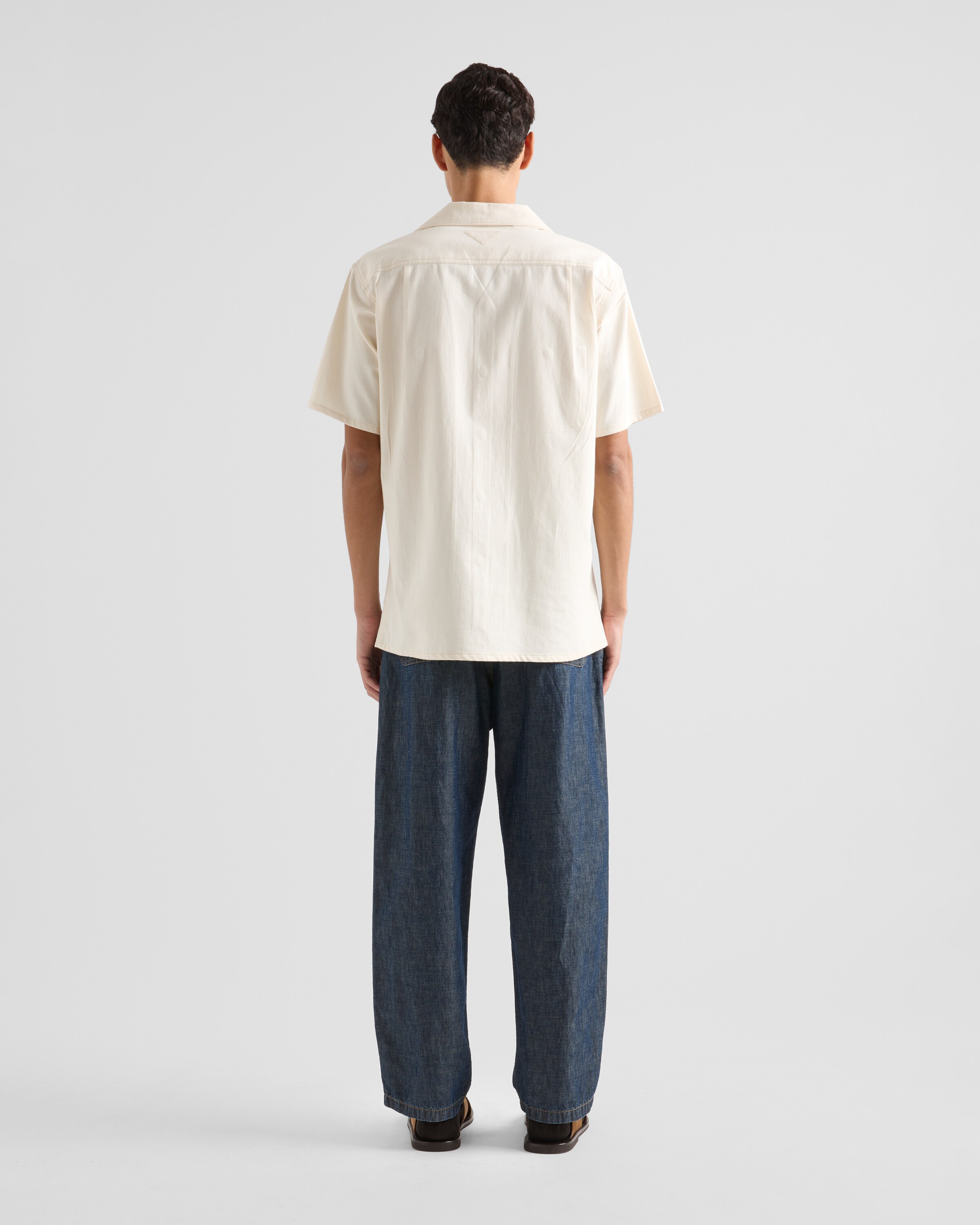 ネイビー シャンブレー パンツ | PRADA