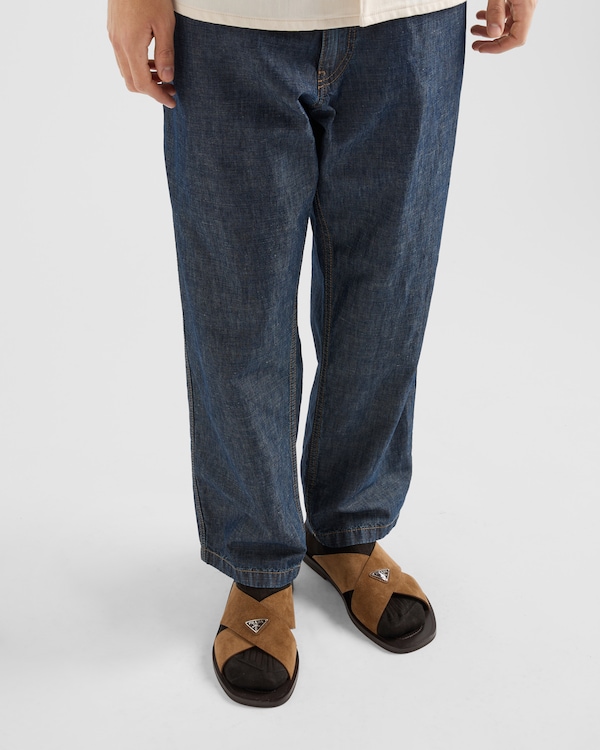 Pantalon en chambray Pantalon en chambray