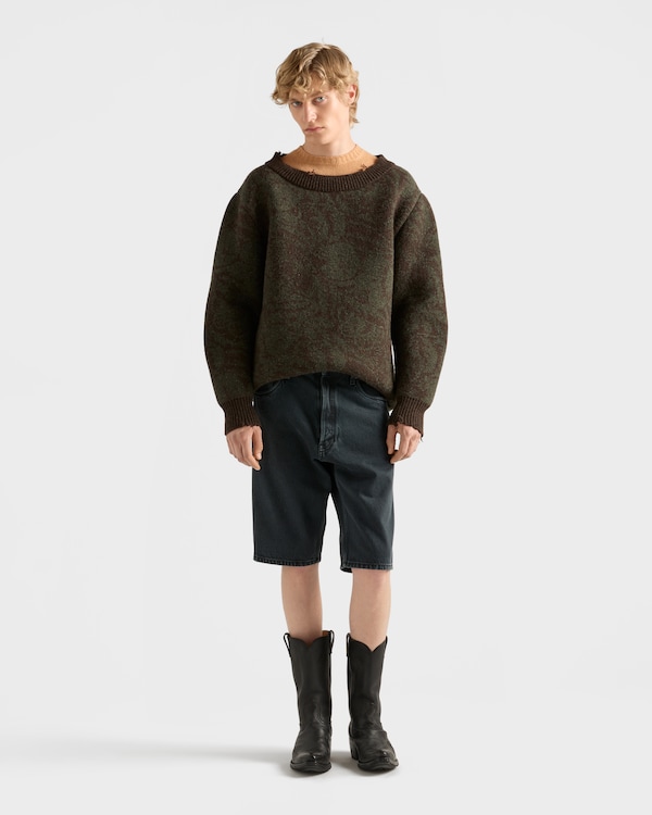 Bermuda em denim Bermuda em denim