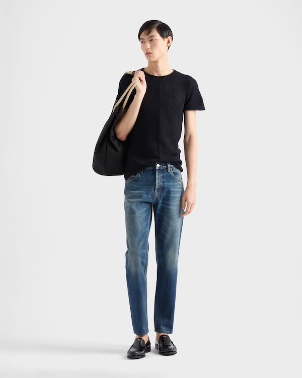Five-Pocket-Jeans aus Selvedge Denim - Blau Five-Pocket-Jeans aus Selvedge Denim - Blau