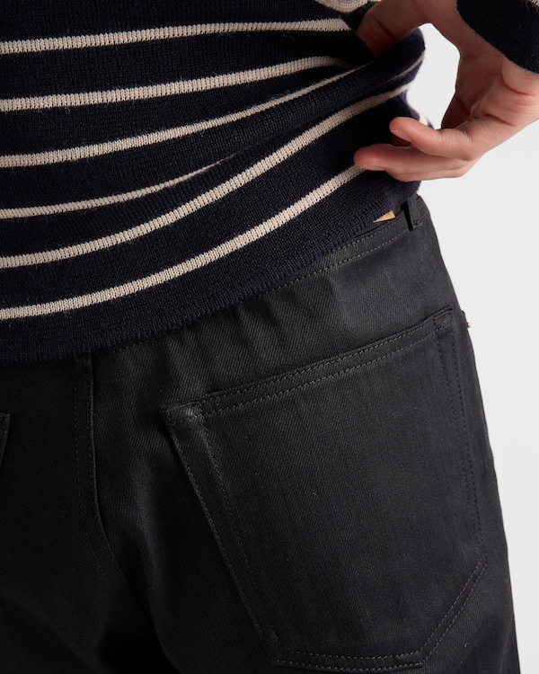 Regular raw denim jeans - Black Regular raw denim jeans - Black