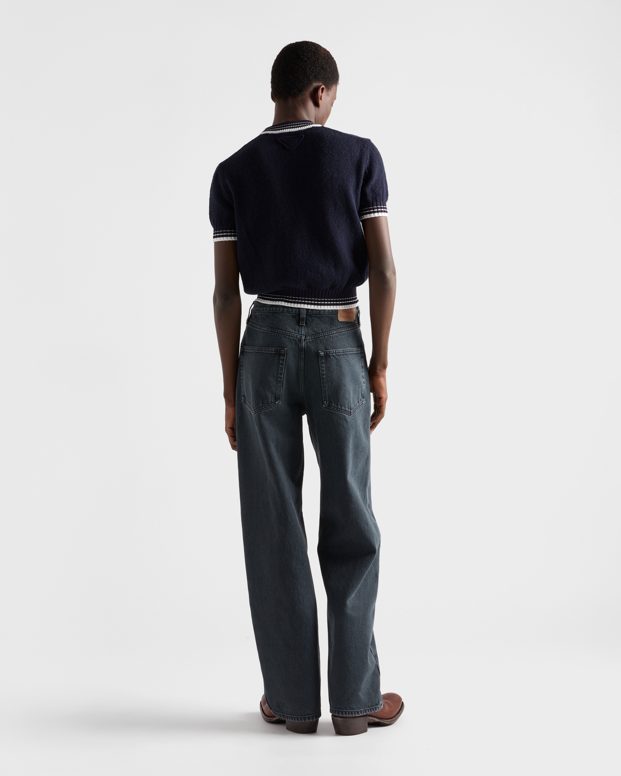 オブシディアングレー 5ポケット デニム ジーンズ | PRADA