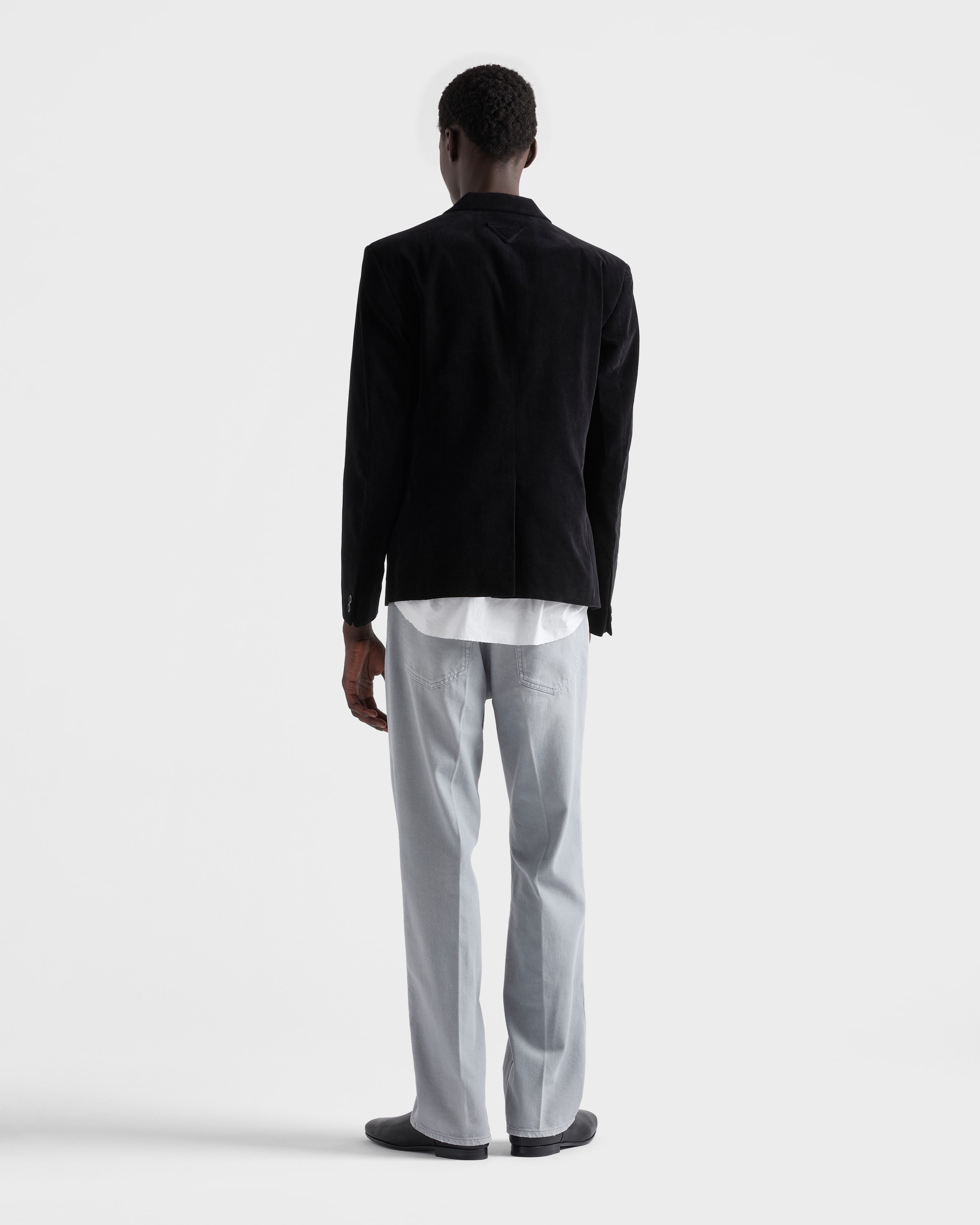 Five-pocket washed denim jeans