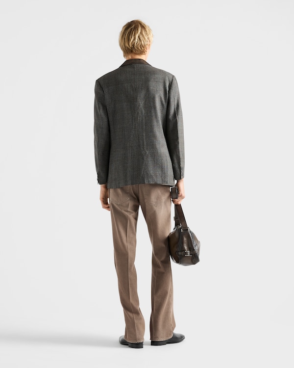 Five-pocket washed denim jeans Five-pocket washed denim jeans