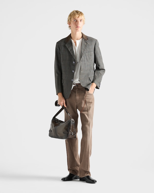 Five-pocket washed denim jeans Five-pocket washed denim jeans