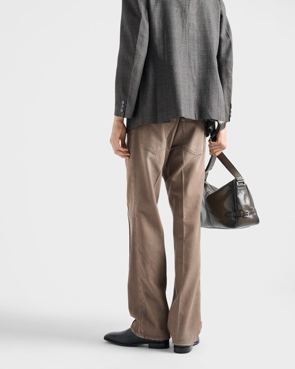 Five-pocket washed denim jeans Five-pocket washed denim jeans